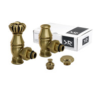 Комплект вентилей SR Rubinetterie Liberty 1/2 x 3/4 угловой бронза 0320-2000Z000