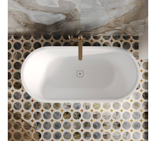 Ванна отдельностоящая Salini Perla 170х80 см S-Sense белый матовый 1049101M