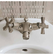 Смеситель для биде Sbordoni Déco Prestige на 1 отверстие с донным клапаном никель DP76NI