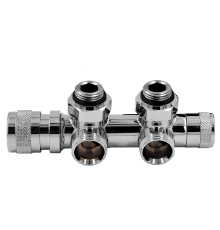 Узел нижнего подключения Primoclima Lunar термостатический угловой правый 1/2 x 3/4 Хром PCART890AC