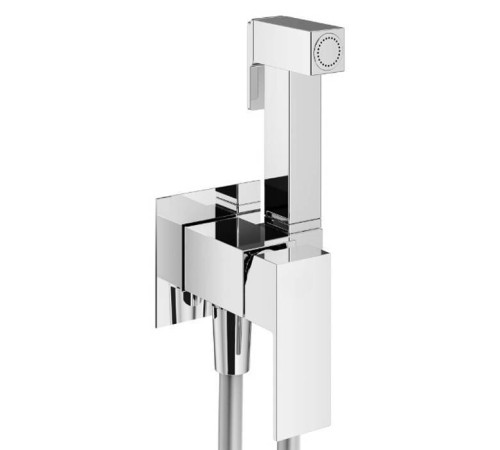 Гигиенический душ со смесителем Plumberia Selection TAG настенный шланг 125 см хром TG2000CR