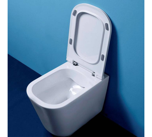 Унитаз напольный пристенный Kerasan Tribeca 55 см безободковый белый 511801