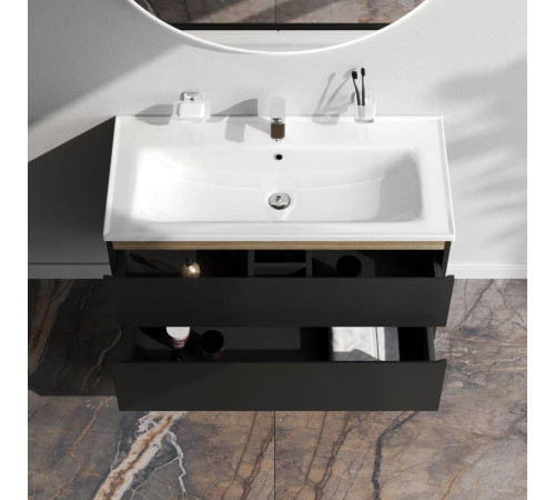 Тумба под раковину подвесная AM.PM X-Joy 100 см черный матовый M85AFHX1002BM