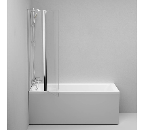 Шторка для ванны AM.PM Gem 80х140 см поворотная W90BS-D3W5-140CT