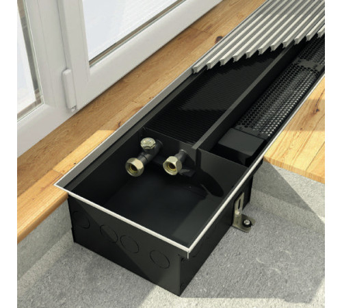 Конвектор внутрипольный Kermi KVQ 180x110x2250 мм с вентилятором KVQ181102250XXM