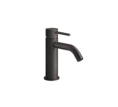 Смеситель для раковины Gessi 316 на 1 отверстие без донного клапана излив 123 мм Brushed Black Metal PVD 54002#707