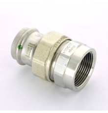 Муфта разъемная Viega Sanpress Inox 35х1 1/4 пресс-В с плоским уплотнением 437541