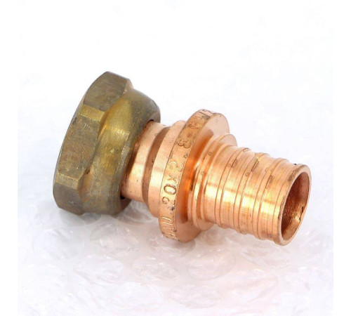 Муфта с накидной гайкой Rehau RAUTITAN RX+ 20-G 1/2 бронза 14563371001