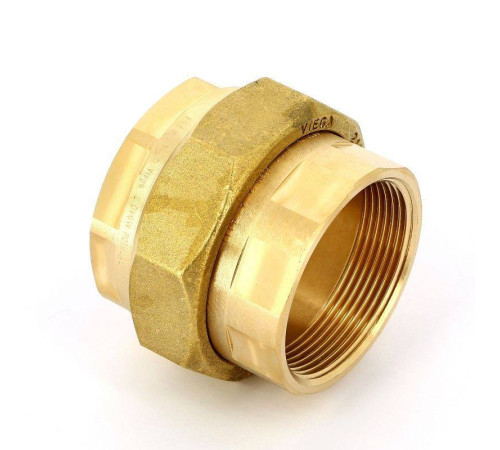 Разъемное соединение ВВ Viega 2 плоская прокладка бронза 271077