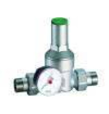 Редуктор давления FAR 1 НР-НР мембранный хромированный с манометром FA 2815 1