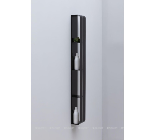 Полка Aquanet Магнум 150х1300х112 мм вертикальная черный матовый 00302227