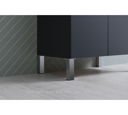 Тумба под раковину Aquanet Алвита New 70 напольная 1 ящик 2 двери антрацит 00303900