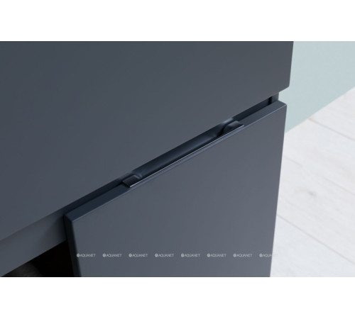 Тумба под раковину Aquanet Алвита New 70 напольная 1 ящик 2 двери антрацит 00303900