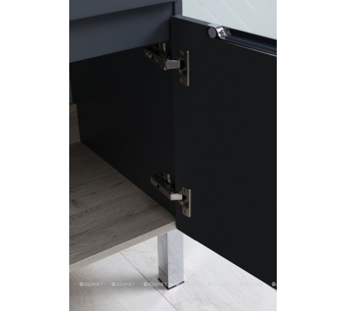 Тумба под раковину Aquanet Алвита New 70 напольная 1 ящик 2 двери антрацит 00303900