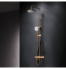 Душевая система AM.PM X-Joy с термостатом розовое золото F0785A544