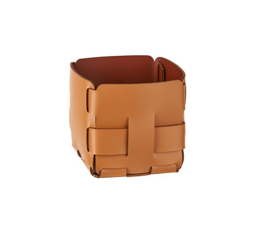 Корзинка ADJ Mini Bottega 12х12х13 см коньяк/бордо 1013.09/30