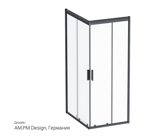 Душевое ограждение AM.PM Gem 100x80 см без поддона W93G-404-100280-BT