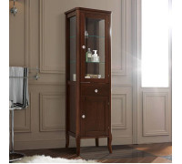 Пенал напольный Kerasan Retro 46.5x34x160.5 см орех ручки керамика 731540-dx