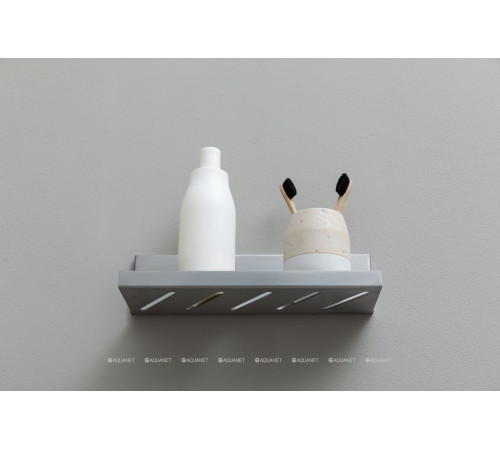 Полка Aquanet Магнум 300х80х100 мм открытая сталь браш 00334113