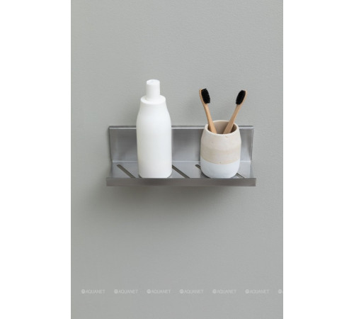 Полка Aquanet Магнум 300х80х100 мм открытая сталь браш 00334113