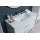 Тумба с раковиной Aquanet Бостон new 100 (Flat) белый сатин 00345363