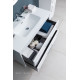 Тумба с раковиной Aquanet Бостон new 100 (Flat) белый сатин 00345363