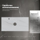 Столешница Aquanet Flat 100 с отверстием слева мрамор 00345787