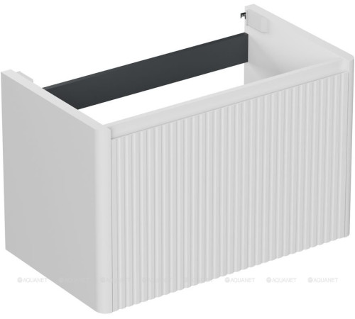 Тумба под раковину Allen Brau GRAVITY 80 1 ящик с фрезеровкой белый матовый 1.370017.WM