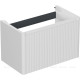 Тумба под раковину Allen Brau GRAVITY 80 1 ящик с фрезеровкой белый матовый 1.370017.WM