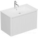 Тумба под раковину Allen Brau GRAVITY 80 1 ящик с фрезеровкой белый матовый 1.370017.WM