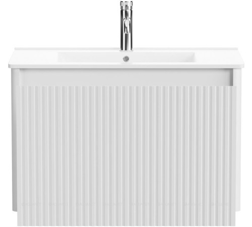 Тумба под раковину Allen Brau GRAVITY 80 1 ящик с фрезеровкой белый матовый 1.370017.WM