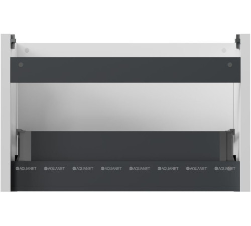 Тумба под раковину Allen Brau GRAVITY 80 1 ящик с фрезеровкой белый матовый 1.370017.WM