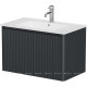 Тумба под раковину Allen Brau GRAVITY 80 1 ящик с фрезеровкой антрацит матовый 1.370017.AM