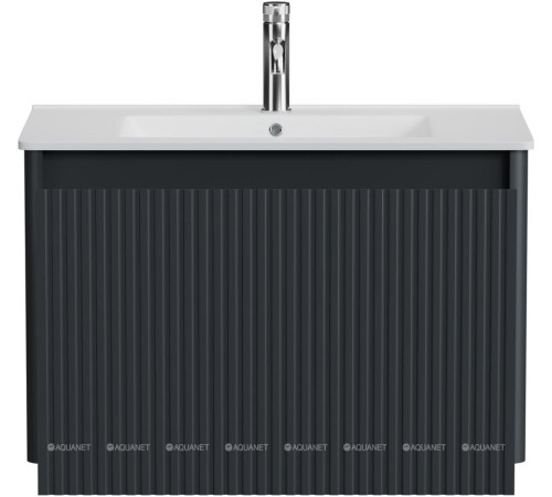 Тумба под раковину Allen Brau GRAVITY 80 1 ящик с фрезеровкой антрацит матовый 1.370017.AM