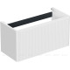 Тумба под раковину Allen Brau GRAVITY 100 1 ящик с фрезеровкой белый матовый 1.370018.WM