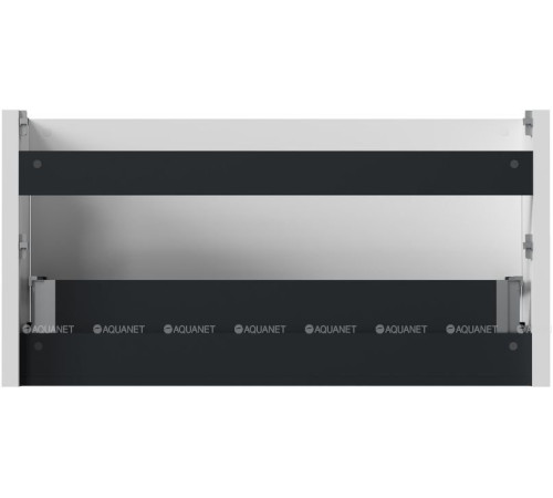 Тумба под раковину Allen Brau GRAVITY 100 1 ящик с фрезеровкой белый матовый 1.370018.WM