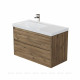 Тумба под раковину Aquanet Nova Lite 2.0 100 L 2 ящика дуб рустикальный 00346320