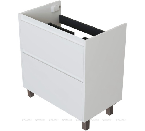 Тумба с раковиной Aquanet Nova Lite 2.0 75 напольная белый глянец 00348195