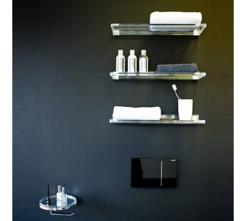 Полка Laufen Kartell by Laufen 450х155 мм подвесная прозрачный кристалл 3.8533.0.084.000.1