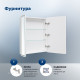 Зеркальный шкаф Aquanet Оптима 70х80 LED с антизапотеванием 00353798