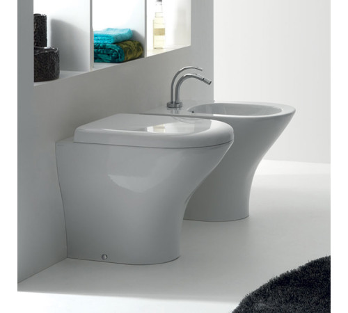 Унитаз напольный Kerasan Aquatech 55х36 см с крепежом белый 371901