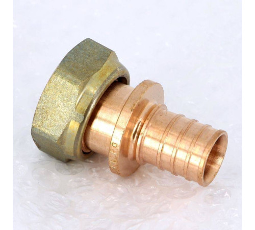 Муфта с накидной гайкой Rehau Rautitan RX+ 25х1 бронза 456340