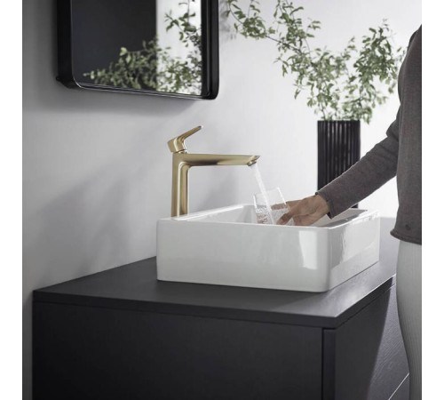 Смеситель для раковины Hansgrohe Talis E 240 без донного клапана шлифованная бронза 71717140