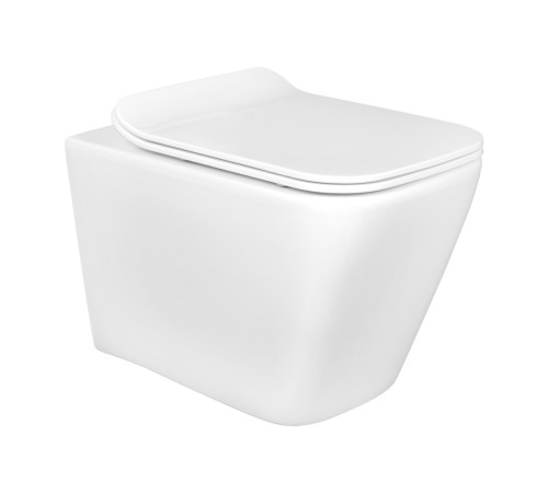 Унитаз подвесной безободковый Aquatek Дельта 480х350х320 мм с сиденьем микролифт AQ1911-00