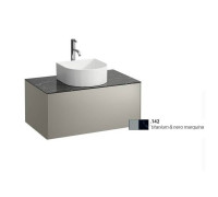 Тумба под раковину Laufen Sonar 77.5 х 45.5 х 34 см 1 ящик титан/черный мрамор 4.0541.5.034.142.1