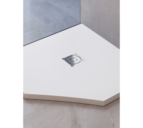 Душевой поддон трапеция RGW Stone Tray ST/T-W 1000x1000 мм белый 16155100-01