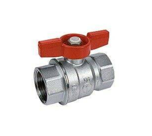 Кран шаровой Giacomini R851 3/4 ВВ ручка-бабочка красная R851X024