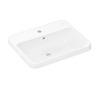 Раковина встраиваемая Hansgrohe Xuniva Q 550х450 мм с отверстием под смеситель и переливом белый 60162450