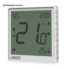 Термостат комнатный ENGO One встраиваемый программируемый WiFi Zigbee белый EONE-BATW