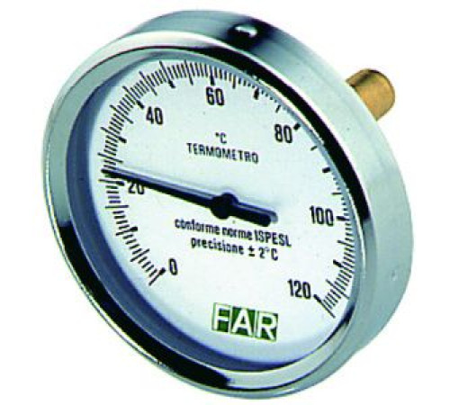 Термометр FAR FA 2600 80 мм 120 °C зонд 50 мм 1/2 торцевой FA 2600